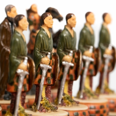 Alternative view of Juego de Ajedrez Guerras de Independencia de Escocia & Tablero en Piel Sintética con Compartimento de Almacenamiento