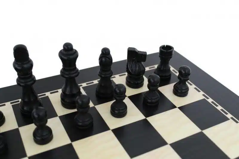 Juego de ajedrez de madera Staunton y tablero de ajedrez con caja de madera - Imagen 2