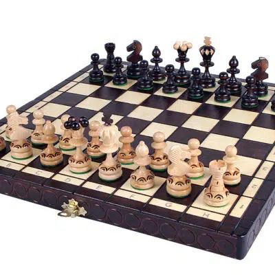 Juego de Ajedrez Plegable de Madera Pearl