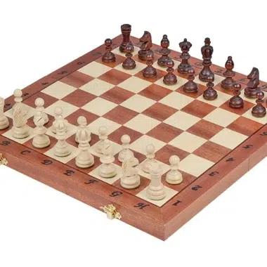 Juego de Ajedrez Plegable de Madera Olímpico