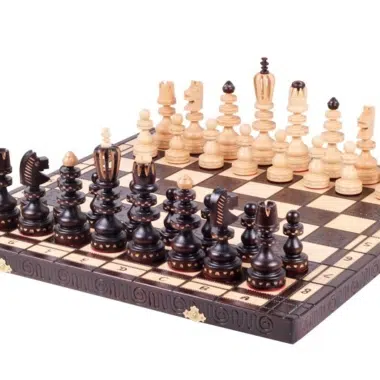 Gran Juego de Ajedrez y Tablero Plegable de Madera con Almacenamiento
