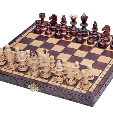 Juego de Ajedrez Plegable de Madera