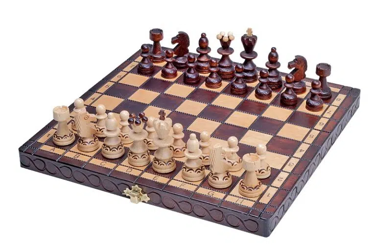 Juego de Ajedrez Plegable de Madera