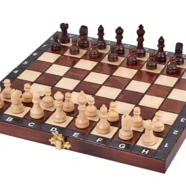 Juego de Ajedrez Estudiante de Madera con Almacenamiento