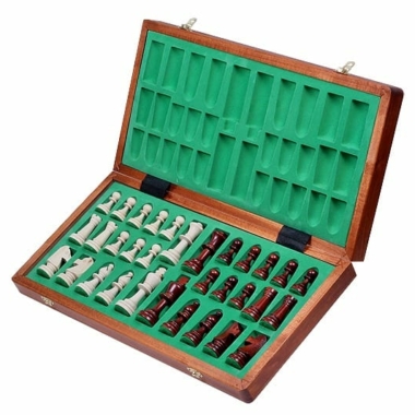 Alternative view of Tablero de Ajedrez Plegable y Juego de Ajedrez de Madera Tamaño 6 con Almacenamiento