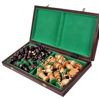 Alternative view of Gran Tablero de Ajedrez Plegable y Piezas de Ajedrez de Madera con Almacenamiento