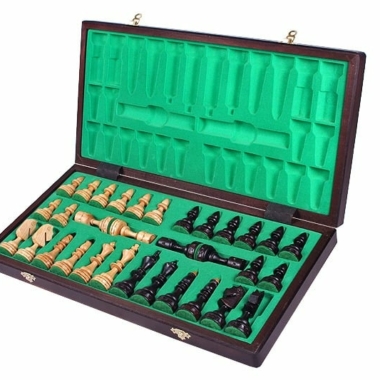 Alternative view of Gran Juego de Ajedrez y Tablero de Juego Plegable de Madera con Almacenamiento