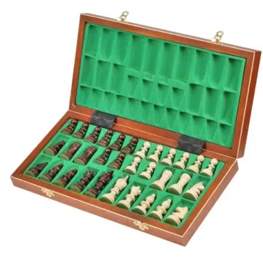 Alternative view of Juego de Ajedrez Plegable de Madera Olímpico