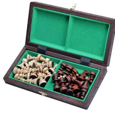 Alternative view of Juego de Ajedrez Plegable de Madera