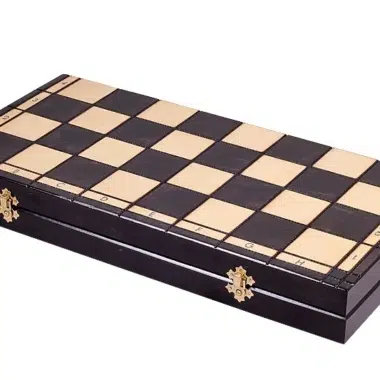 Tablero de Ajedrez Plegable y Juego de Ajedrez de Madera con Almacenamiento - Imagen 7