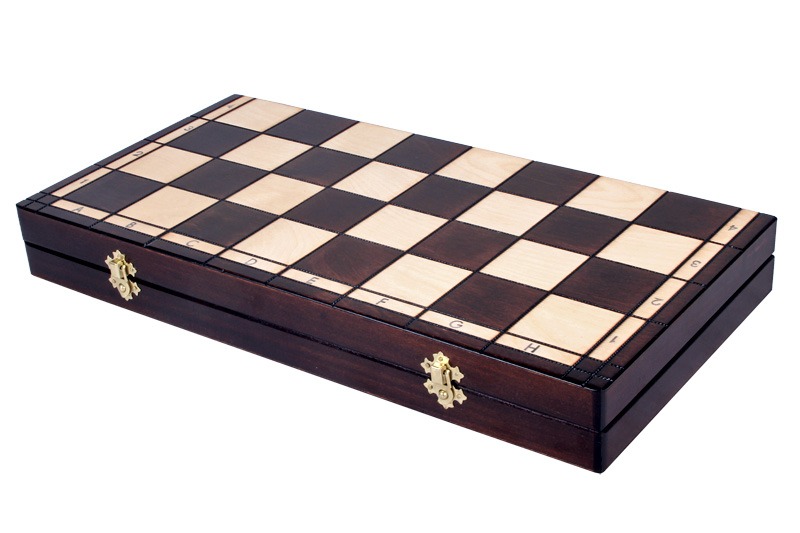 Gran Tablero de Ajedrez Plegable y Piezas de Ajedrez Decorativas de Madera con Almacenamiento - Imagen 9