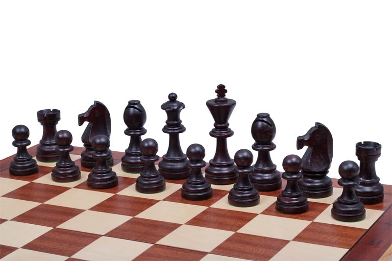 Juego de Ajedrez y Tablero Plegable de Madera con Almacenamiento - Imagen 3