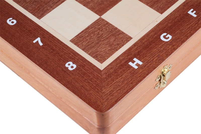 Tablero de Ajedrez de Madera de Gran Tamaño Plegable y Juego de Ajedrez con Almacenamiento - Imagen 9