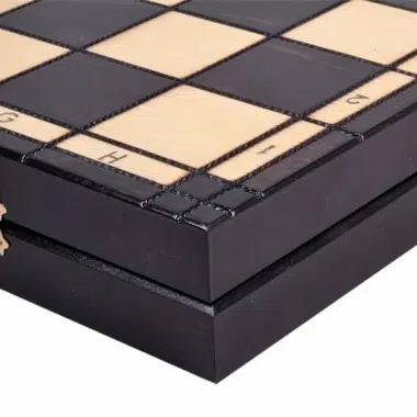 Tablero de Ajedrez Plegable y Juego de Ajedrez de Madera con Almacenamiento - Imagen 8