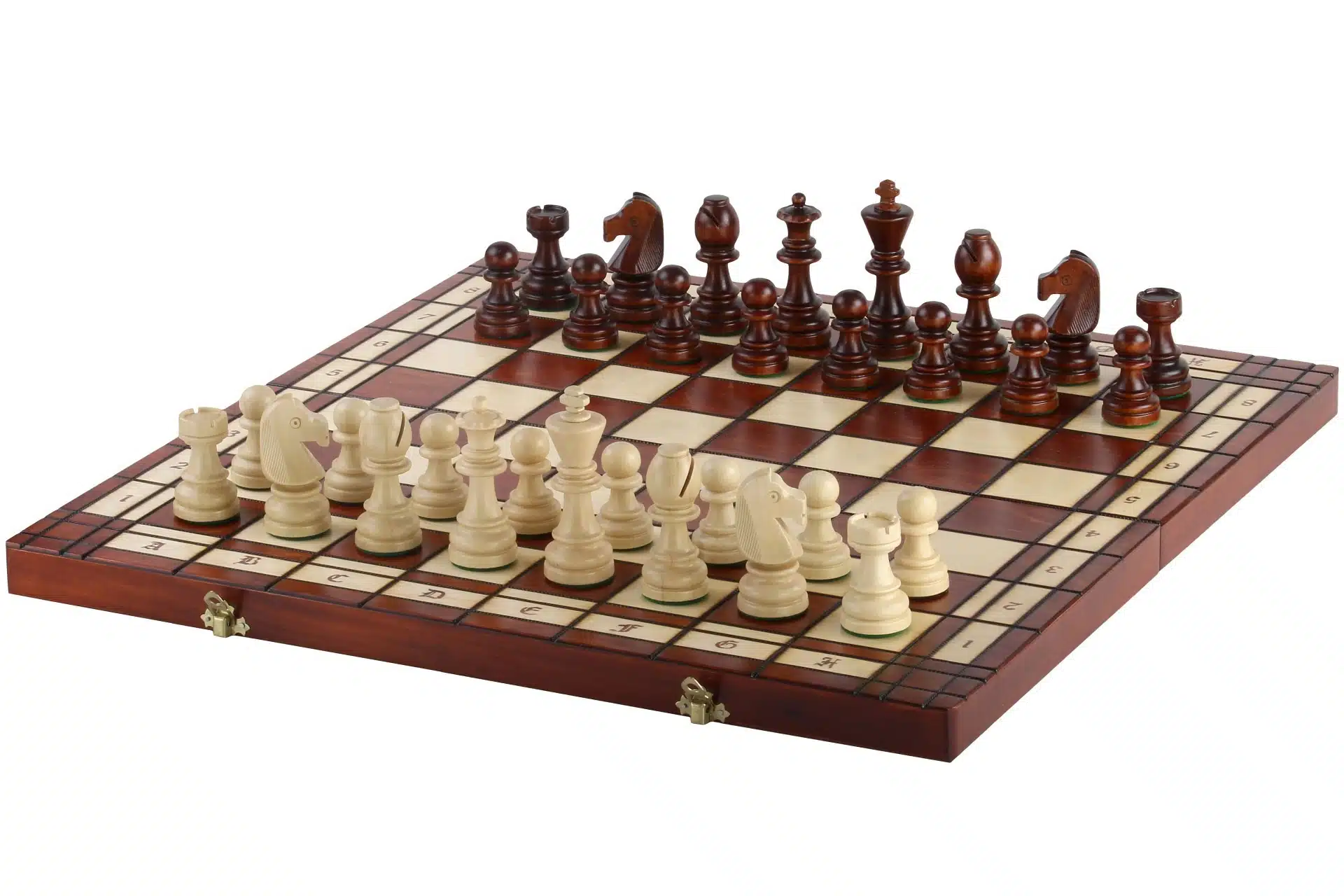 Gran Juego de Ajedrez Plegable de Madera con Almacenamiento