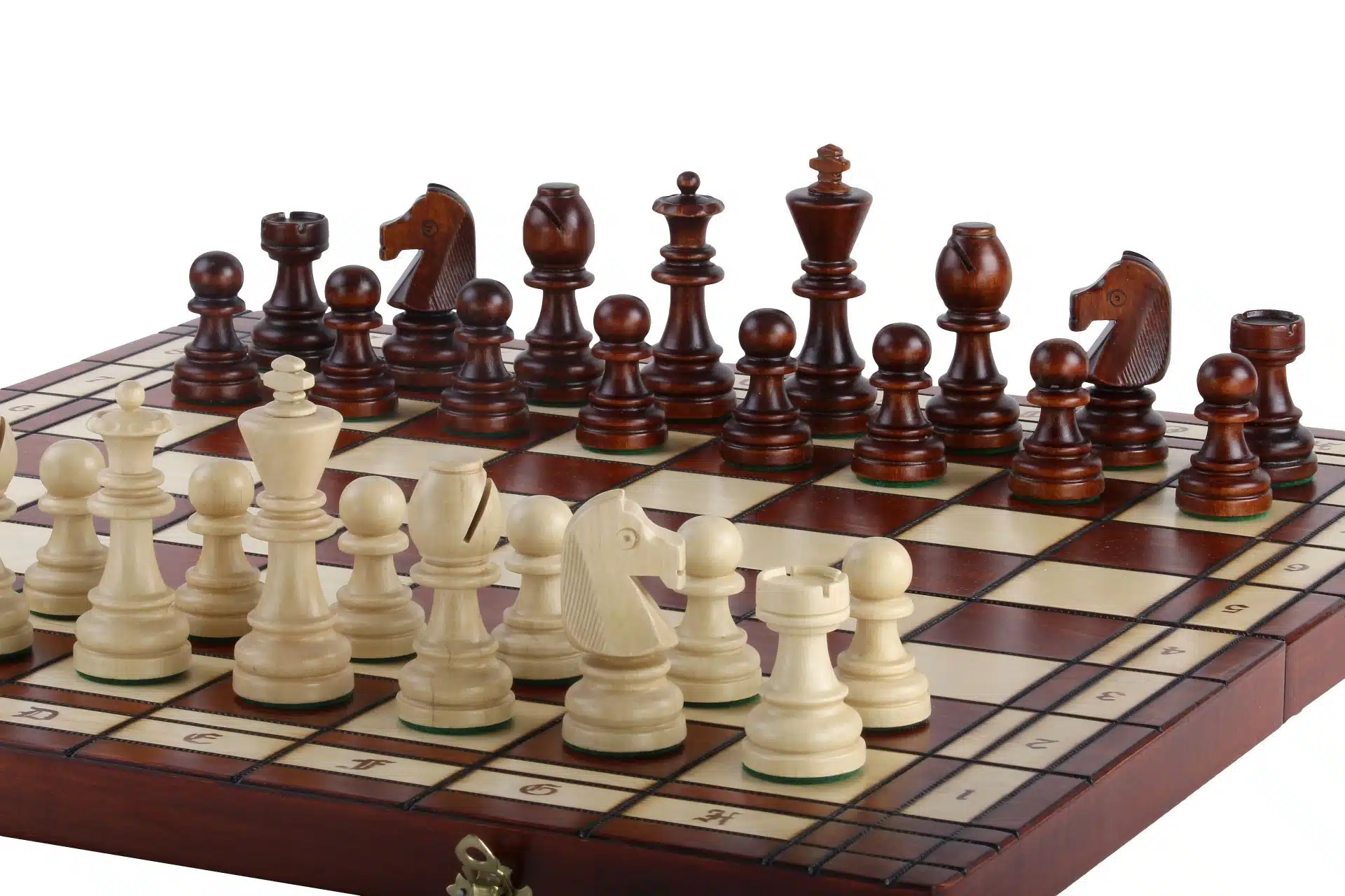 Gran Juego de Ajedrez Plegable de Madera con Almacenamiento - Imagen 5