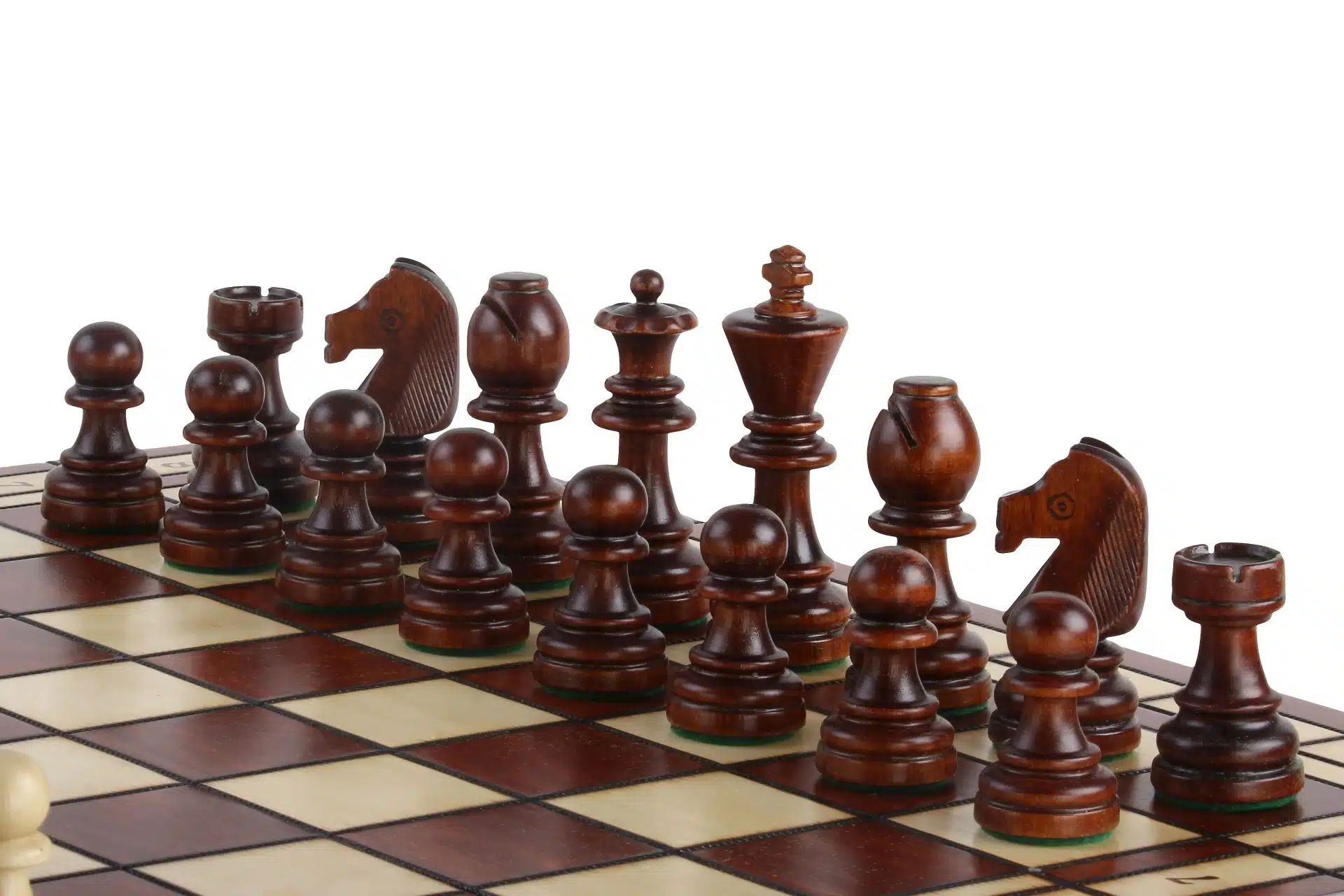 Gran Juego de Ajedrez Plegable de Madera con Almacenamiento - Imagen 3