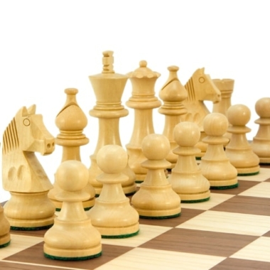 Alternative view of Juego de Ajedrez de Madera de Rosa Dorada y Tablero de Madera de Nogal