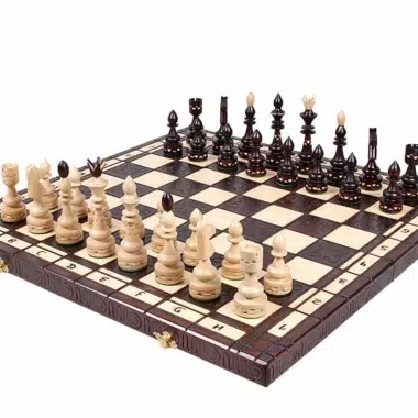 Juego de Ajedrez y Tablero de Ajedrez de Madera Plegable