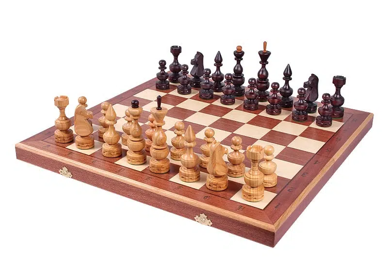 Gran Juego de Ajedrez Plegable con Almacenamiento