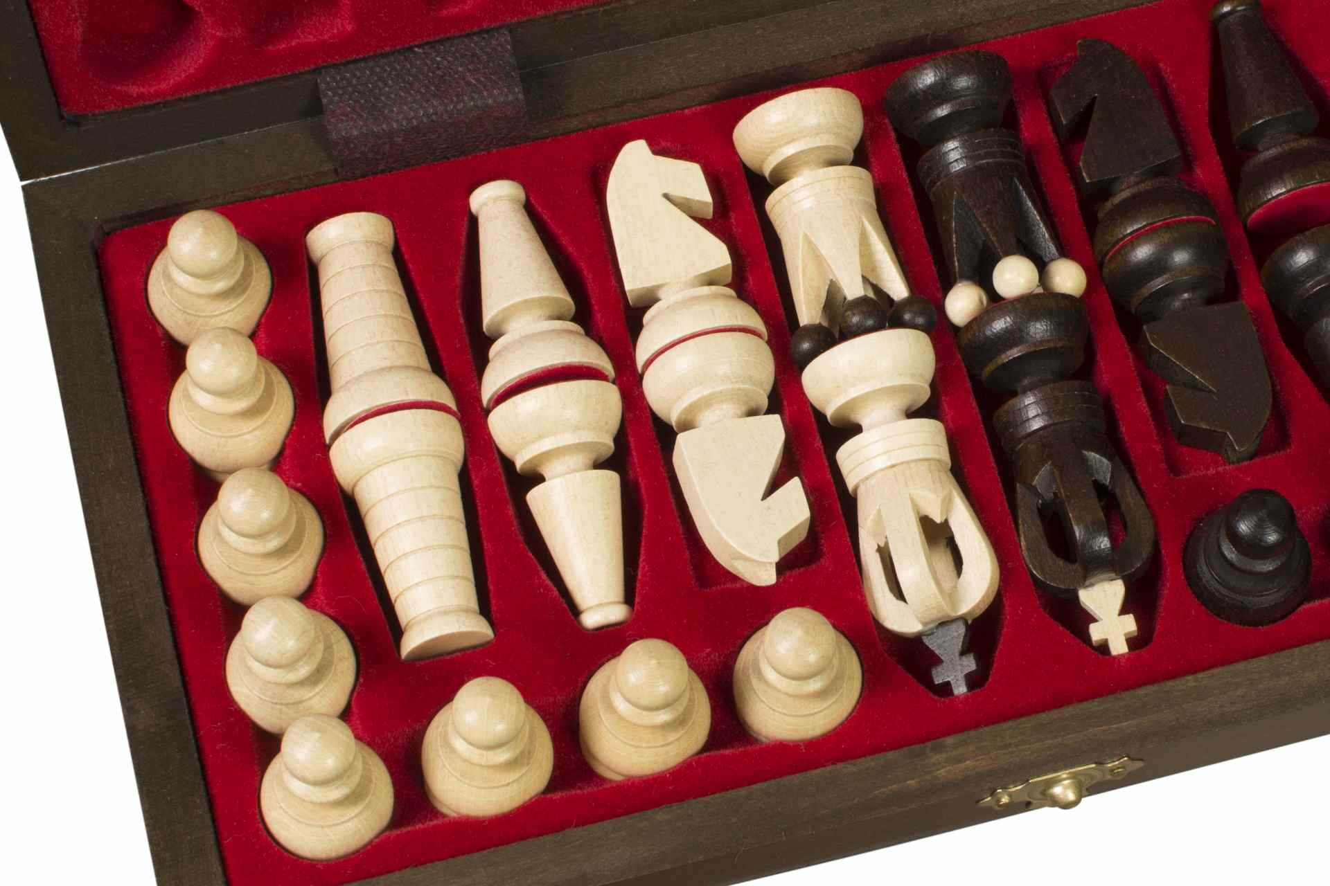 Juego de Ajedrez Plegable de Madera con Almacenamiento - Imagen 2