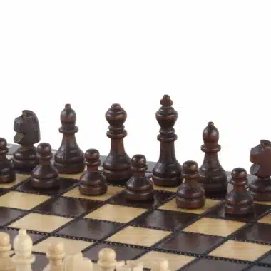 Pequeño Juego de Ajedrez de Madera de Viaje - Imagen 4