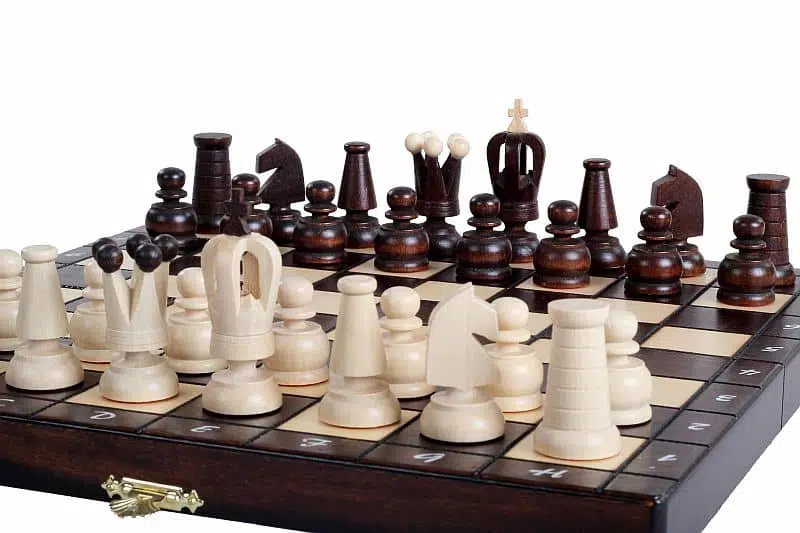 Juego de Ajedrez de Viaje de Madera Plegable