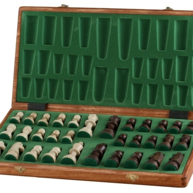 Alternative view of Tablero de Ajedrez de Madera Plegable y Piezas de Ajedrez Staunton de Madera con Almacenamiento