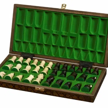 Alternative view of Juego de Ajedrez de Madera Plegable con Almacenamiento