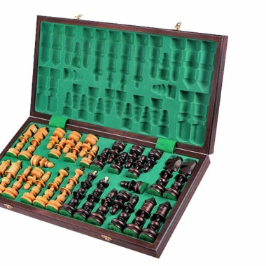 Alternative view of Juego de Ajedrez y Tablero de Ajedrez Gigante de Madera Plegable