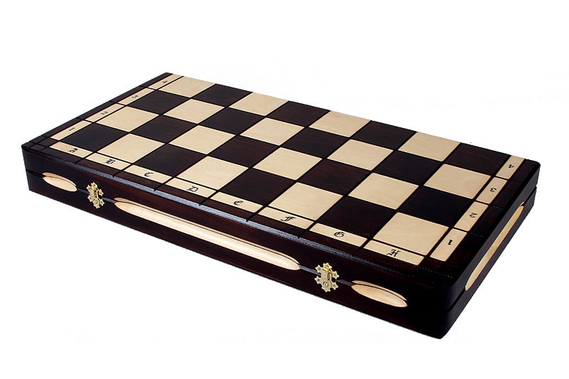 Grandes Piezas de Ajedrez Esculpidas en Madera y Tablero de Ajedrez Plegable en Madera con Almacenamiento - Imagen 8