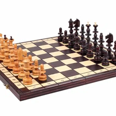 Juego de Ajedrez y Tablero de Ajedrez Gigante de Madera Plegable - Imagen 5