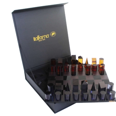 Alternative view of Juego de Ajedrez Cilíndrico y Tablero de Ajedrez en Plexiglás con Almacenamiento