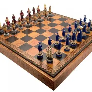 Alternative view of Figuras de Ajedrez Piratas y Tablero de Ajedrez de Cuero Sintético con Almacenamiento