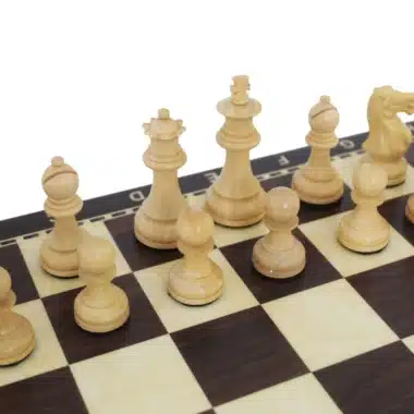 Alternative view of Juego de Ajedrez Staunton con Tablero Alfanumérico