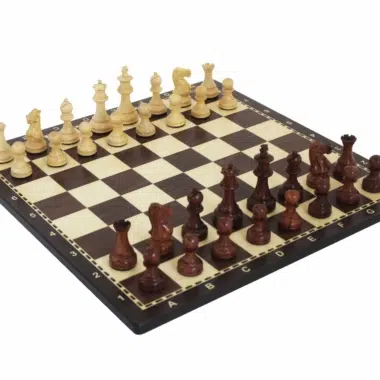 Juego de Ajedrez Staunton con Tablero Alfanumérico