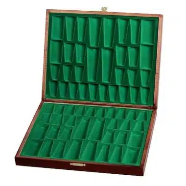 Caja de Almacenamiento de Madera para Piezas de Ajedrez Staunton - Altura del Rey 9 cm