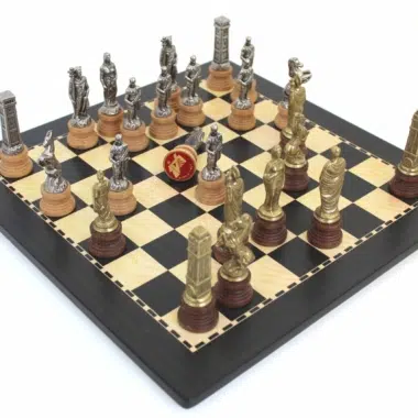 Alternative view of Juego de Ajedrez Romanos vs Bárbaros y Tablero de Madera