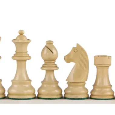 Jeu Échecs de Tournoi en Bois de Buis Chevalier Allemand