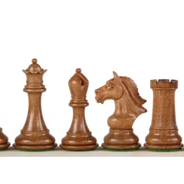 Pieces Echecs Staunton en Bois d'Acacia Indien et Buis