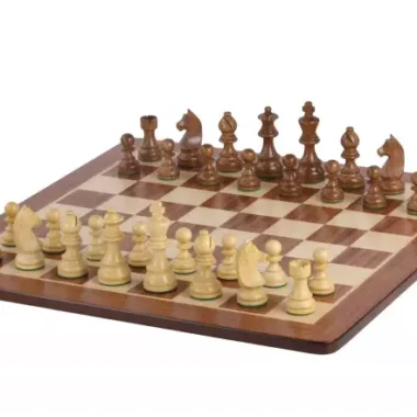 Jeu Échecs de Tournoi en Acacia et Buis Chevalier Allemand