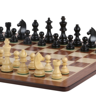 Jeu Échecs de Tournoi en Bois de Buis Chevalier Allemand