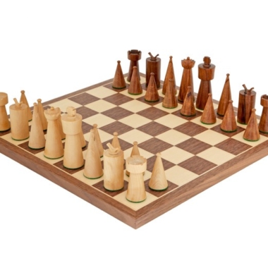 Juego de Ajedrez Art Deco de Madera