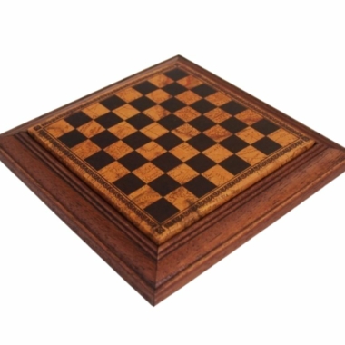 Ensemble Jeu d'Échecs Magnétique en Métal et Échiquier en Bois avec Rangement
