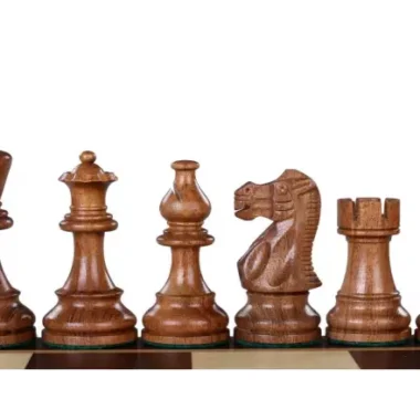 Pièces d'Échecs Classique en Bois de Buis et Acacia