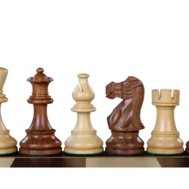 Pièces d'Échecs Classique en Bois de Buis et Acacia