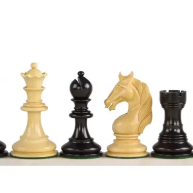 Pièces d'Échecs Licorne en Bois d'Ébène et Buis