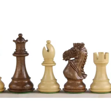 Pièces d'Échecs Staunton Mariage Royal en Bois de Buis et Acacia