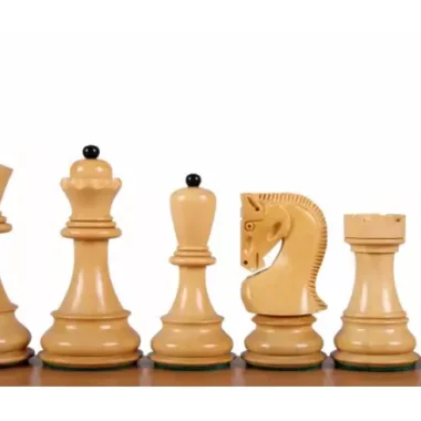 Pièces d'Échecs Zagreb en Bois de Buis et Acacia