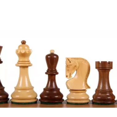 Pièces d'Échecs Zagreb en Bois de Buis et Acacia